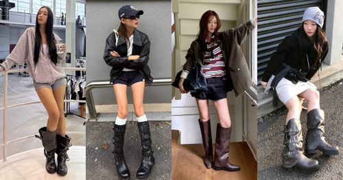 韓國女生都這樣穿！2025秋冬靴子穿搭重點公開！寬靴強勢回歸、皺摺細節是今年關鍵字！