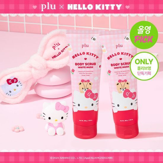 韓女搶著收藏！韓國國民香氛磨砂膏聯名Hello Kitty，沐浴球、髮帶周邊萌翻天，OLIVE YOUNG上市秒賣爆！-12