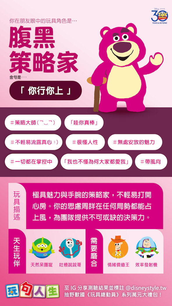 IG瘋傳《玩具總動員》心理測驗！6題測你在朋友眼中最像哪個角色、你是呆萌三眼怪還是暖男胡迪？-9
