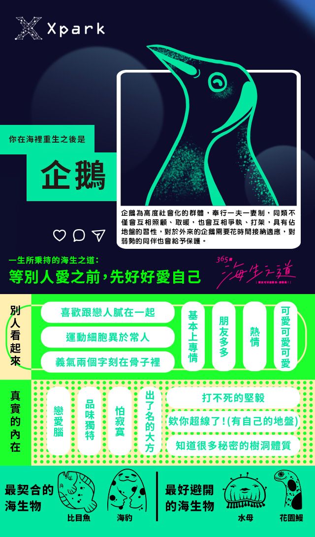 你是魟魚還是海豹？全網爆紅Xpark心理測驗測出你是哪種海洋生物！-8