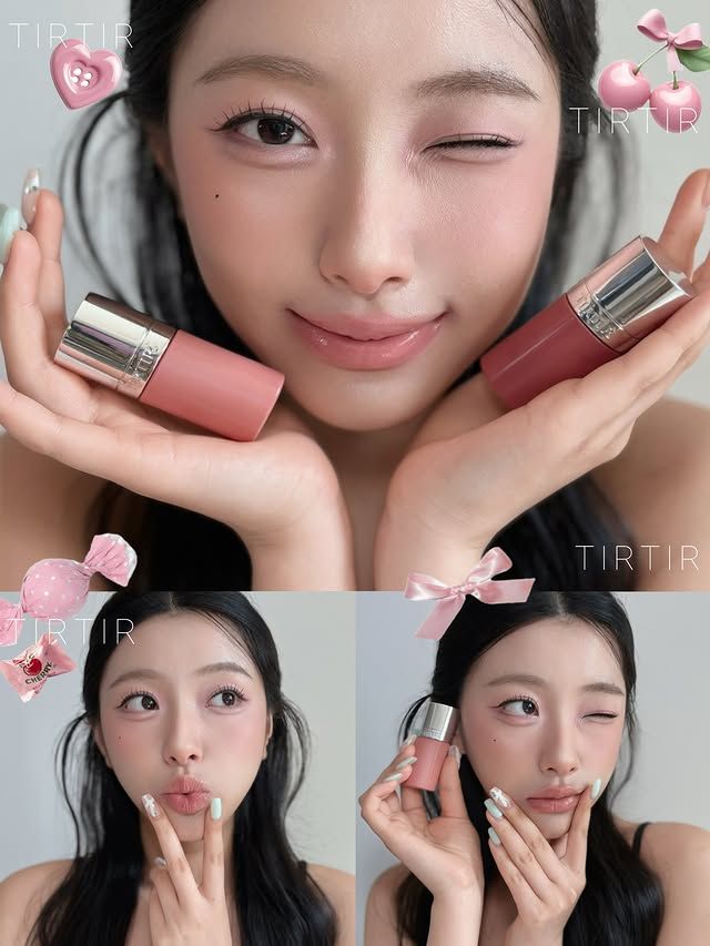 整個美妝圈都被金泰亨迷暈！TIRTIR「糖葫蘆唇油」蜜糖光澤超誘人，防彈Ｖ同款蜜桃奶油裸必收，一抹嫩出水！-11