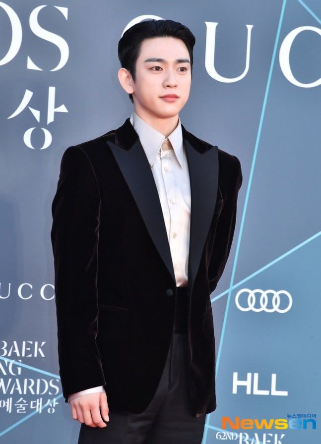 光看照片就戀愛！2026百想藝術大賞11位「紅毯男神」合集！安孝燮深V太犯規、朴珍榮根本王子降臨！-8