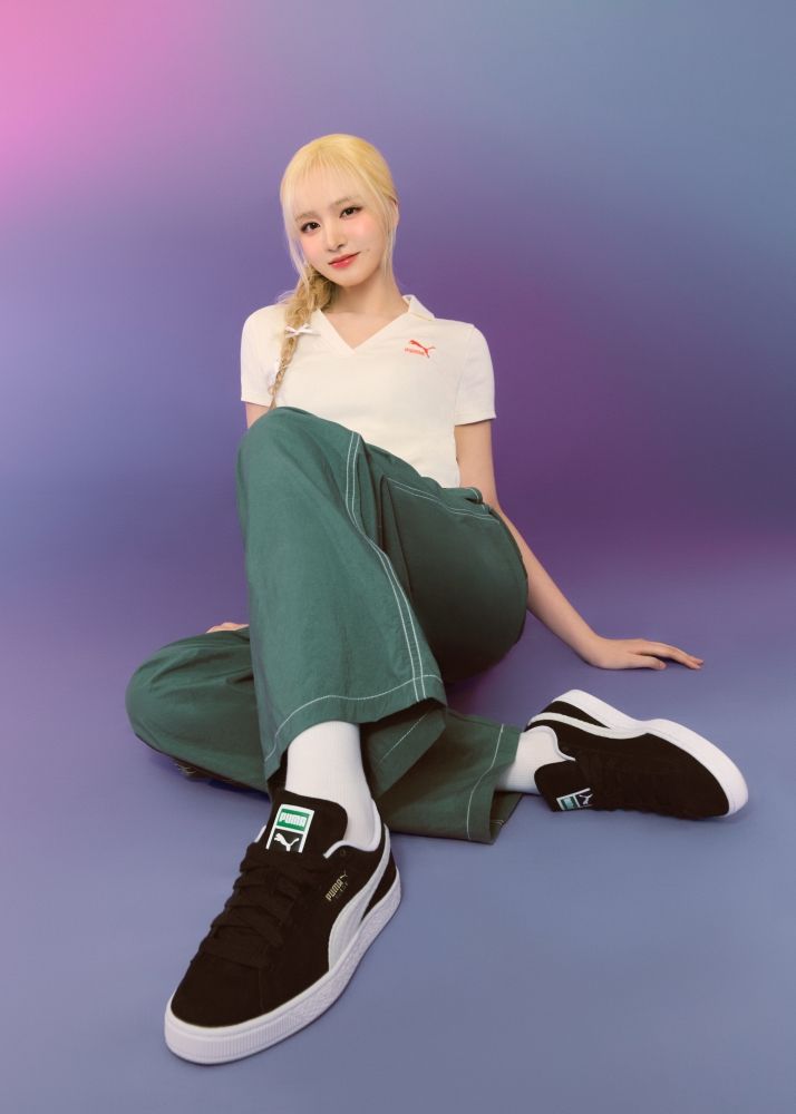 2024必買球鞋！PUMA x IVE同款「櫻花粉、寶寶藍」厚底鞋，員瑛款超顯白！-3