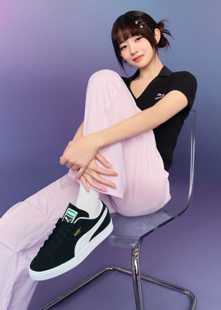 2024必買球鞋！PUMA x IVE同款「櫻花粉、寶寶藍」厚底鞋，員瑛款超顯白！-10