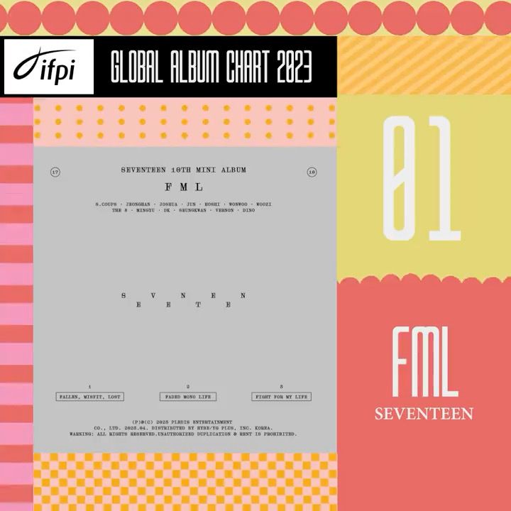 IFPI公布「2023十大暢銷專輯」完整榜單！SEVENTEEN、Stray Kids兩專輯入榜，這韓團打敗泰勒絲奪冠！-19