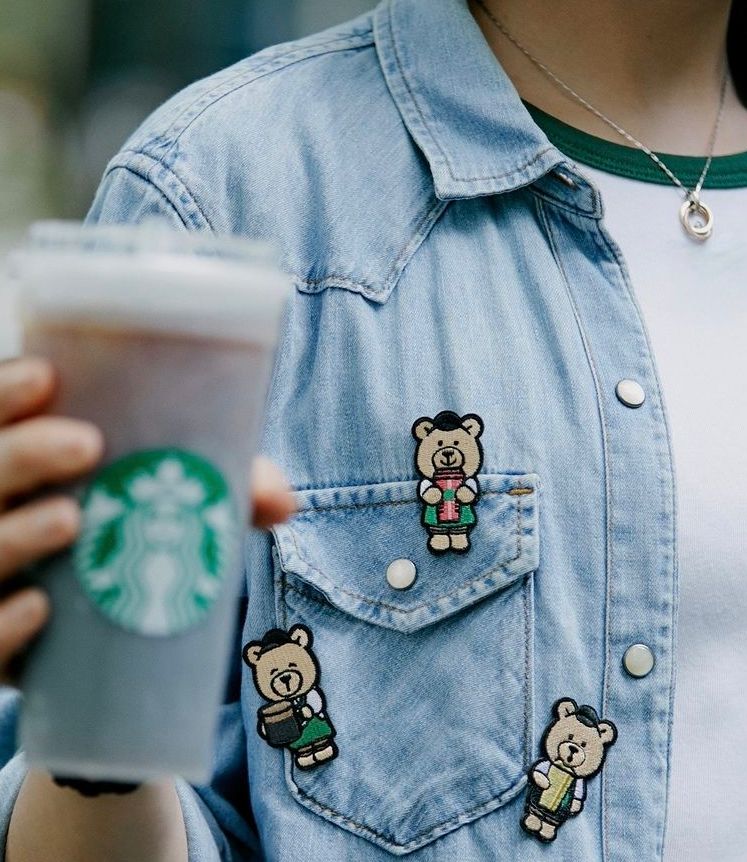 2024星巴克超萌「小熊刺繡布章」免費送！8款造型可愛翻、快看如何獲得！-7