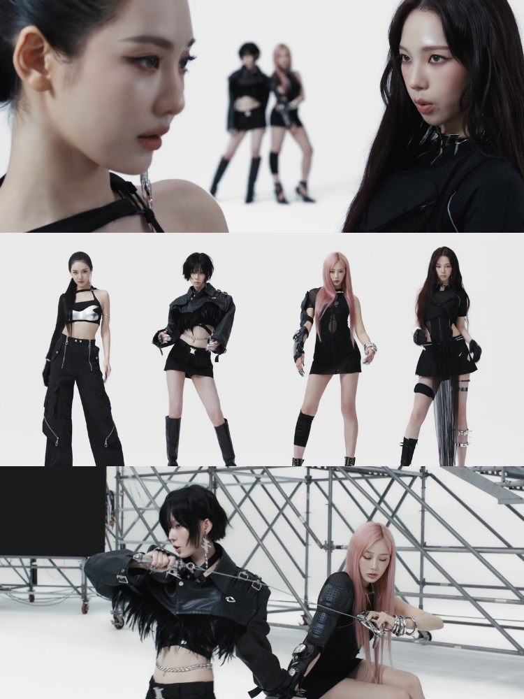 女團aespa迷你5輯《Whiplash》回歸！全員Y3K造型未來感爆棚，一上架空降排行榜前十！-12