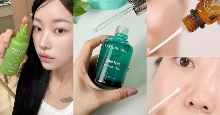 韓女默默愛用囤貨！OLIVE YOUNG人氣痘痘保養推薦，溫和粉刺導出液、消痘茶樹精油，人手一瓶控油抗痘精華！