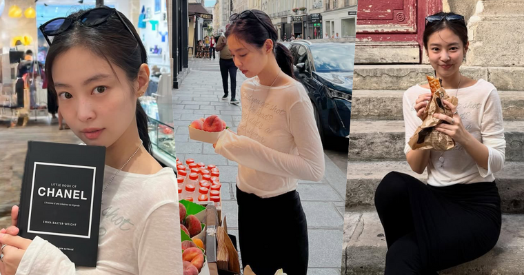 Jennie素顏根本大學生！狂曬15張巴黎美照、身上穿的百元上衣被問爆！來自「這個」韓牌！