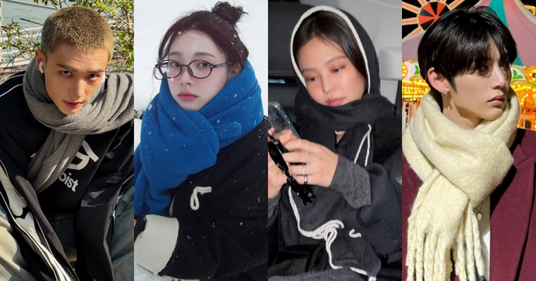 怕冷必看！冬季圍巾6大綁法一次學會！「帽子圍法」是愛豆私服標配、這幾招零技巧超簡單！