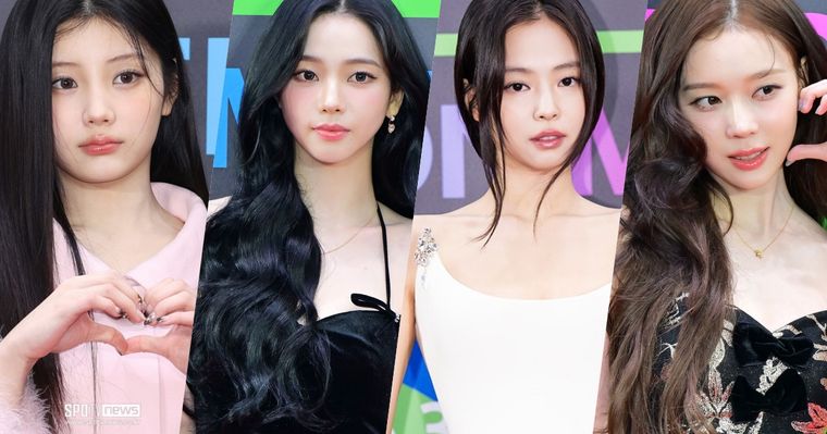 2025韓國MMA紅毯女神出爐！JENNIE山茶花禮服美貌爆擊、aespa未來感氣勢全開、IVE黑白優雅短裙直接封神！