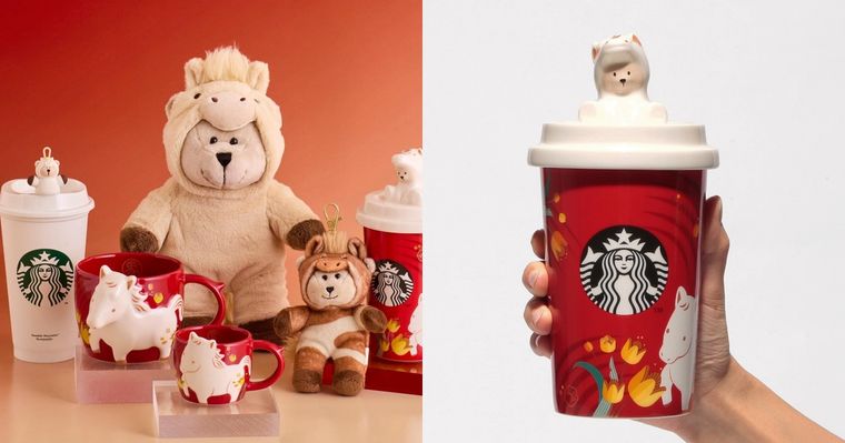日本星巴克2026馬年限定周邊太燒！超可愛「棕色小馬熊熊吊飾、立體白馬造型馬克杯」日妞都在搶！