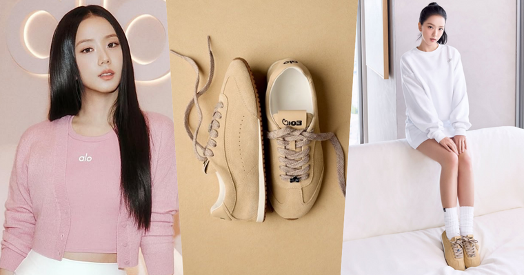 第二彈更燒！Jisoo × alo全新聯名鞋曝光！「焦糖色＋灰塵精靈」粉絲直接淪陷！