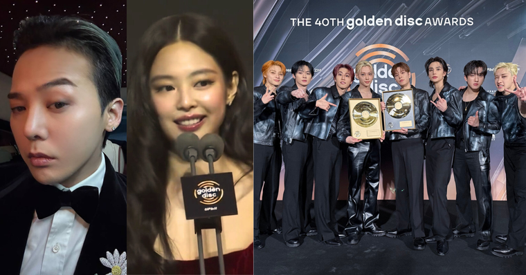 2026韓國金唱片得獎名單出爐！JENNIE獲年度藝人三大獎、GD權志龍奪音源大賞，Stray Kids拿下年度專輯獎！