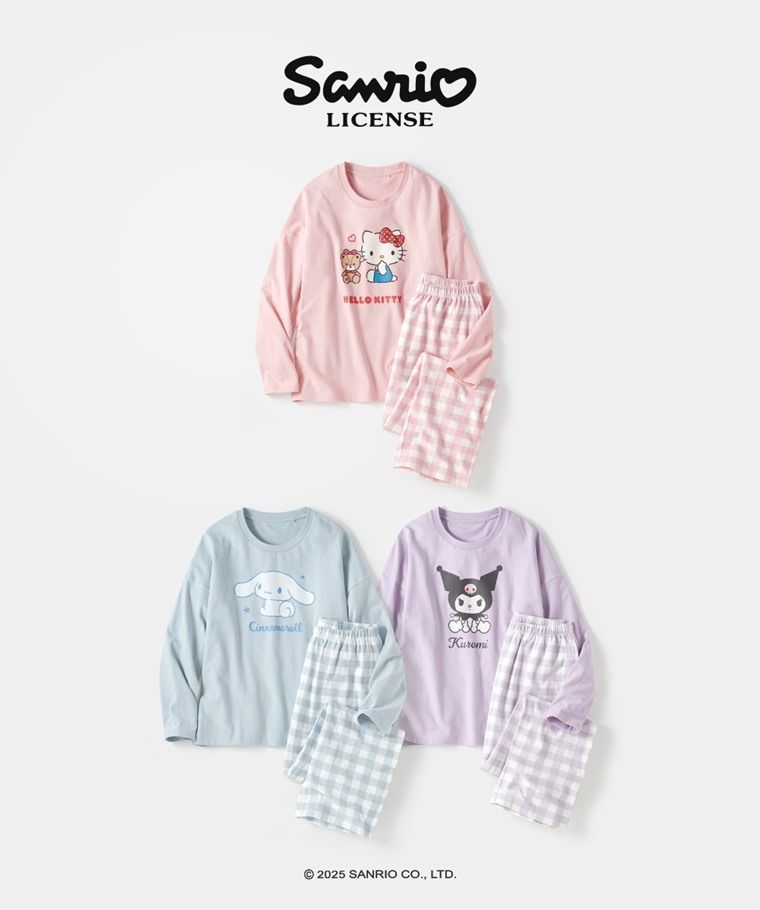 粉絲發瘋！Lativ聯名「三麗鷗家居服」悄悄上架！Kitty、酷洛米大頭穿上身、百元就能宅家可愛！-2
