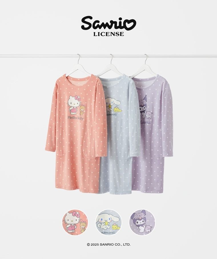 粉絲發瘋！Lativ聯名「三麗鷗家居服」悄悄上架！Kitty、酷洛米大頭穿上身、百元就能宅家可愛！-6