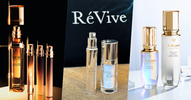 2026最新精華液對決！從開架到專櫃，RéVive、Dior、肌膚之鑰...，一次找回緊緻拉提、水光亮白的巔峰膚況！