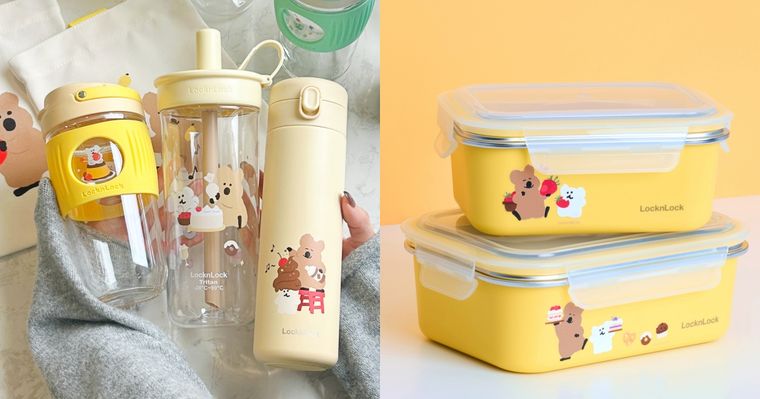 樂扣樂扣跟矮袋鼠DINOTAENG聯名了！超可愛QUOKKA&BOBO吸管水杯、保鮮盒、萬用提袋全都想要！