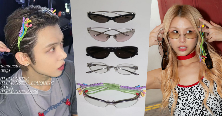 美到不像話！GENTLE MONSTER新系列「花束眼鏡」強勢來襲！TXT然竣搶先試、帥到讓人心動！