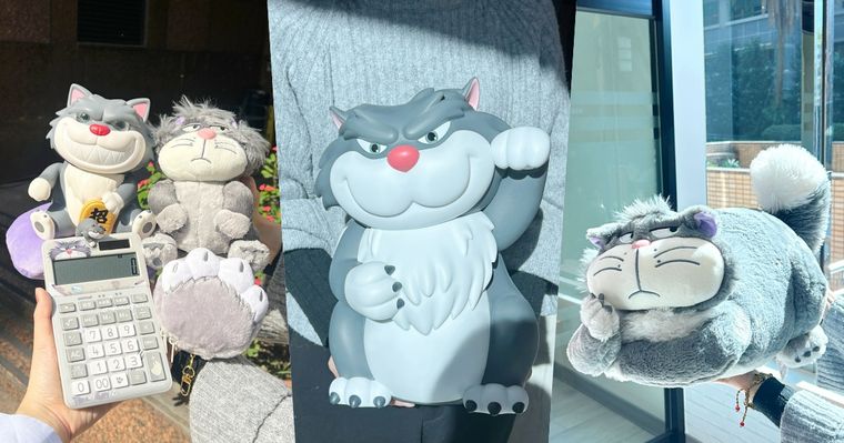 最萌反派貓貓在7-11！超呆萌「魯斯佛絨毛束口袋、招財貓公仔、爆炸頭魯斯佛吊飾」百元就能收！