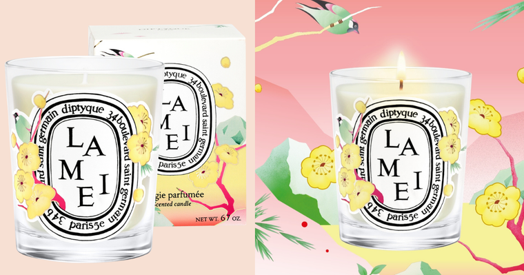 2026新年香氛推薦！DIPTYQUE首款春節限定蠟燭「臘梅Lamei」蜂蜜木質香＋清甜花香，消費就送限量紅包袋！