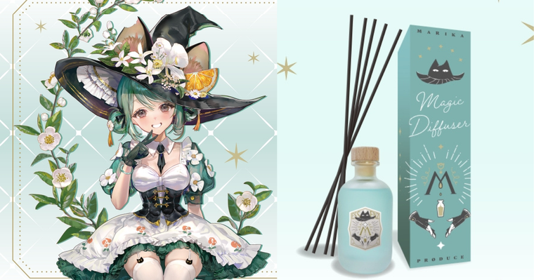 人氣VTuber真理果打造「魔法香氛擴香」！果果親自參與調香，結合輕盈茶香＋沉穩木質，透明花果茶香氣超療癒！