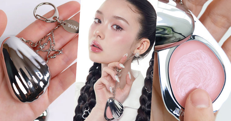 NAMING.又出招！韓女瘋搶「貝殼腮紅膏」，低飽和美色打造原生感紅暈，金屬感吊飾設計太想收藏！