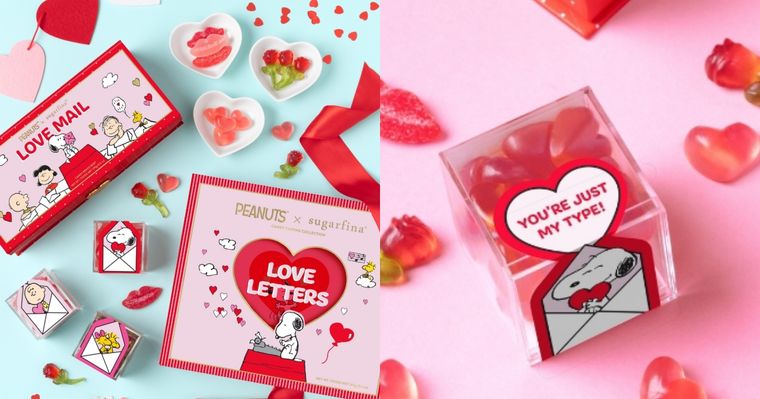 2026情人節甜點推薦！sugarfina「史努比聯名禮盒、愛心草莓軟糖、紅唇軟糖」全都萌炸天！