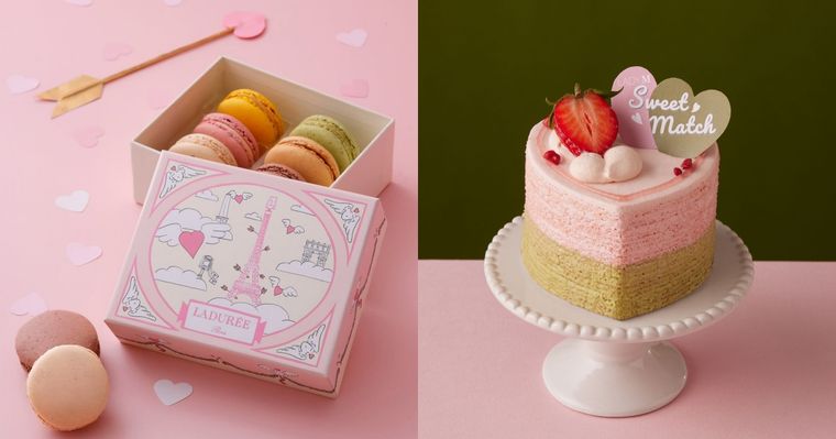 2026情人節甜點推薦！Ladurée邱比特馬卡龍禮盒可愛翻、LADY M愛心草莓抹茶千層限時兩天開賣！