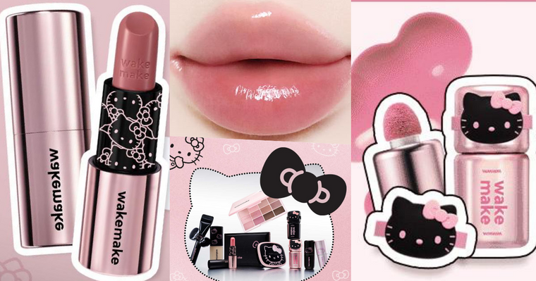 Kitty控失守警報！WAKEMAKE×Hello Kitty聯名登場，搖搖腮紅液人氣色號＋超萌贈品、開賣直接被搶空！