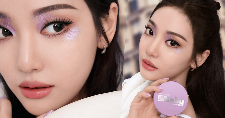 aespa寧寧不浮粉底妝公式！媚比琳「超持妝柔霧寶寶氣墊」重磅登場，搭配脆友激推定妝噴霧，打造零毛孔原生柔嫩肌！