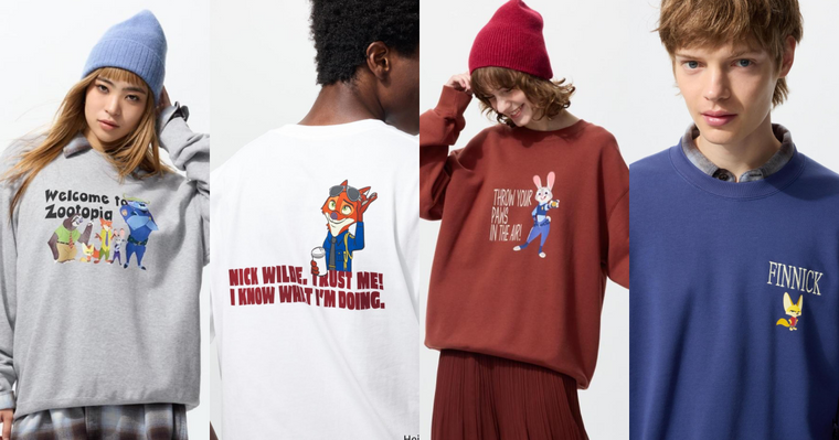 UNIQLO 《動物方城市》聯名登場！哈茱蒂、胡尼克、樹懶快俠全員回歸！可愛爆擊讓人每件都想收！