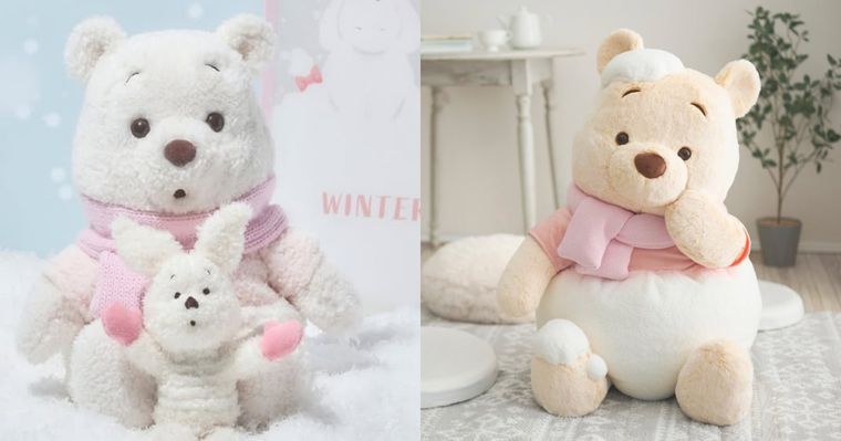 日妞社群狂討論！日本迪士尼超可愛「雪白小熊維尼玩偶、大頭維尼絨毛手套」這天開賣！
