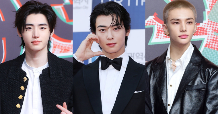 韓網熱議6大KPOP男偶像傳奇紅毯照！成訓、車銀優化身白馬王子，鉉辰平頭亮相震撼全網！