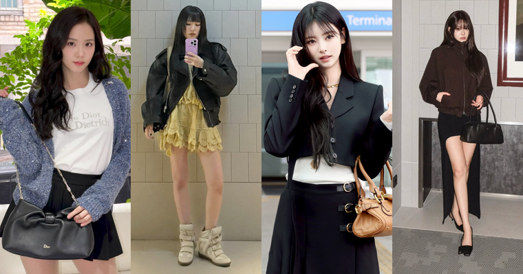 「機場私服」誰最會穿？巴黎時裝周女神機場穿搭太好看！Jisoo、瑟琪都大秀美腿！