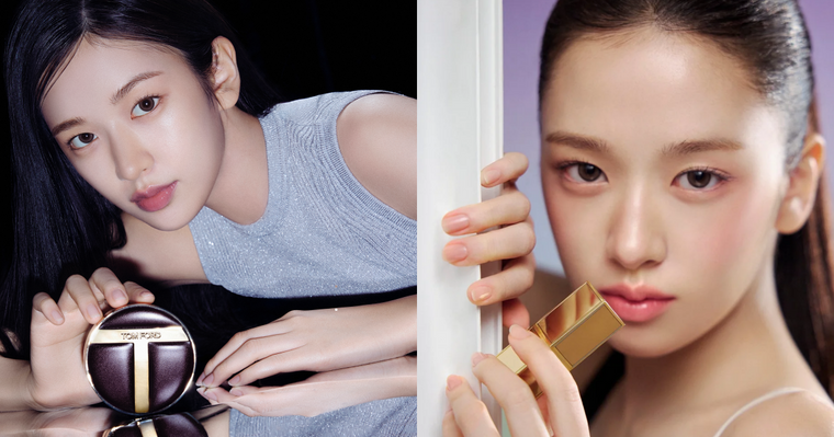 IVE隊長安俞真妝容封神！TOM FORD高訂氣墊粉餅、粉嫩水光唇、眼影色號公開，打造韓星高級千金妝就靠它們！