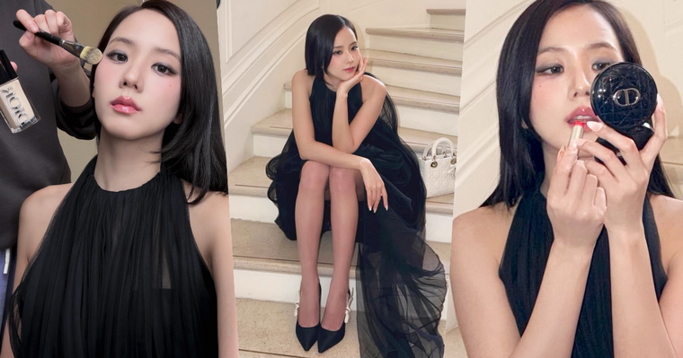 直擊2026巴黎時裝週！Jisoo秀場妝容美到像開濾鏡，Dior「仙女光澤底妝＋玻璃珠玫瑰唇」同款彩妝清單全公開！
