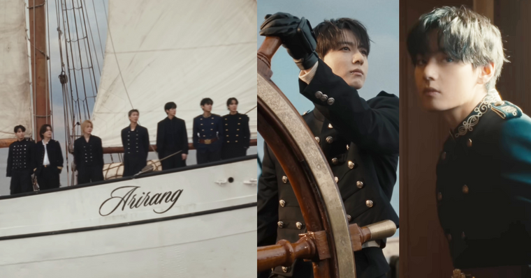 千呼萬喚終於等到！BTS新歌《SWIM》正式出爐！七人七色海軍造型帥暈、MV女主角竟然是她！