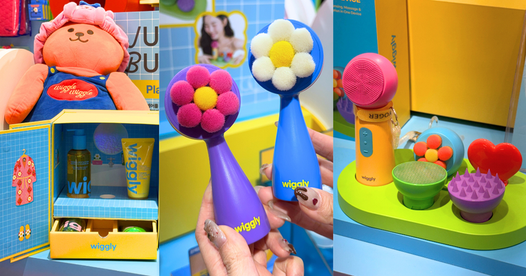 韓國爆紅文創品牌Wiggle Wiggle跨界美妝！花朵刷頭、愛心刮痧「5合1美容儀」秒殺完售，限量回歸不搶會後悔！