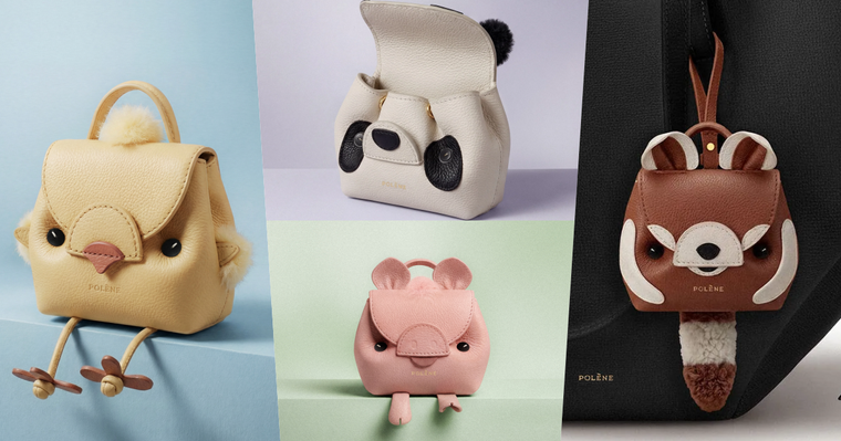 Polène經典包有分身了！「氣噗噗小雞、呆呆小豬」掛飾可愛到姨母笑！四款根本要全收藏！