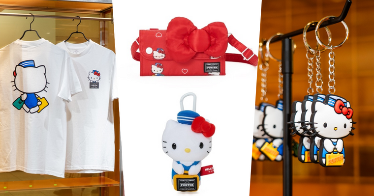 真的要搶！日牌PORTER STAND聯名Hello Kitty！「搬運工貓貓」吊飾、澎澎包可愛到一秒掏出錢包！