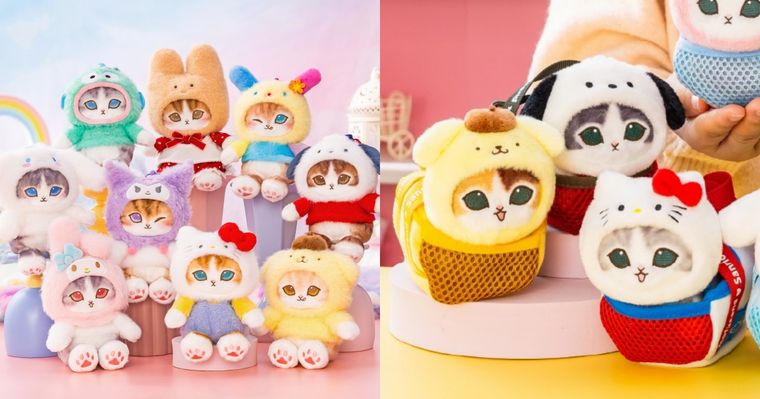 史上最夢幻聯名！貓福珊迪×三麗鷗「Hello Kitty虎斑喵絨毛吊飾、布丁狗貓貓收納包」全都太想買！