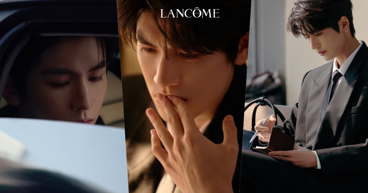 張凌赫蘭蔻拍攝花絮流出、直接帥到癲狂！高級臉暴擊「側臉線條＋乾淨膚況」根本自帶濾鏡，快截圖當桌布！