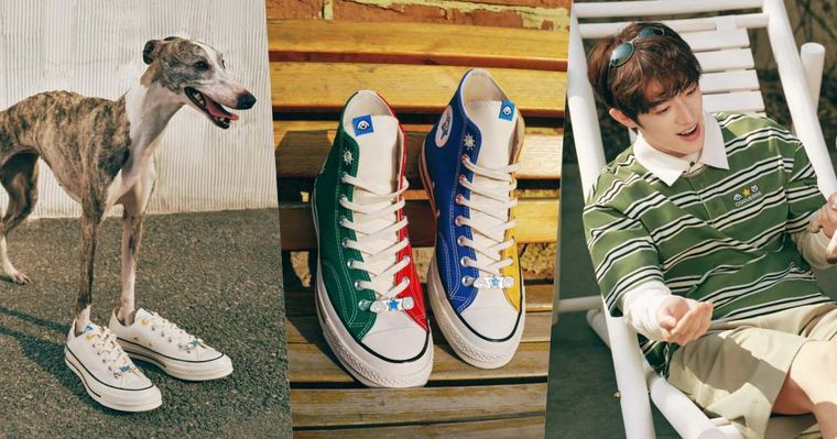 把毛小孩穿上身！CONVERSE最新聯名犯規可愛！「毛孩插畫鞋、T恤」萌到爆、一套直接穿出門！