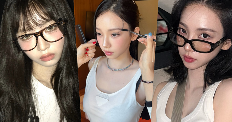 夏天戴眼鏡妝容怎麼畫才不被吃掉？韓女都在畫的「框內精緻妝」5個重點公開，氣色直接被救回來！