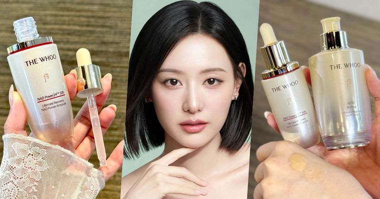 THE WHOO后獨家曝光金智媛絕美新形象！妝前保養、抗老必用「快充安瓶」，奢華加入滿滿NAD成分，肌膚緊緻又透光！