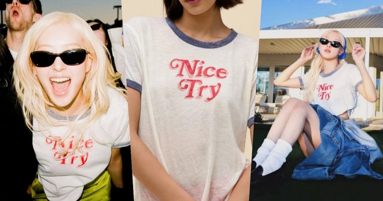 Rosé的Coachella穿搭從不讓人失望！不費力「肉式穿搭」同款T恤、墨鏡找到了！同框好友都是大咖？！