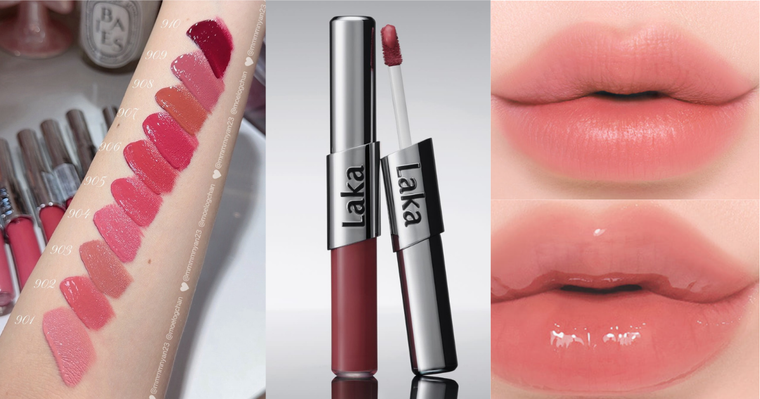 日女熱議CHANEL平替！Laka雙頭唇釉日本搶先開賣即爆紅，奶霜霧面＋水光唇蜜兩種質地，網友實測真的12小時不沾杯？！