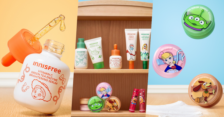 2026最萌美妝聯名！INNISFREE攜手《玩具總動員5》，三眼怪、翠絲變身人氣精華、彈簧狗蜜粉可愛瘋，整套都想收藏！