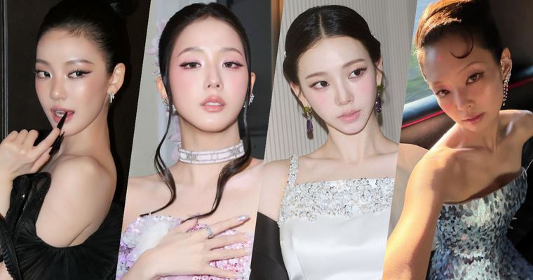 2026Met Gala韓星妝容關鍵字公開！Jennie水光骨相、Karina冷白碎鑽肌、Rosé高級裸光感，全網瘋學！
